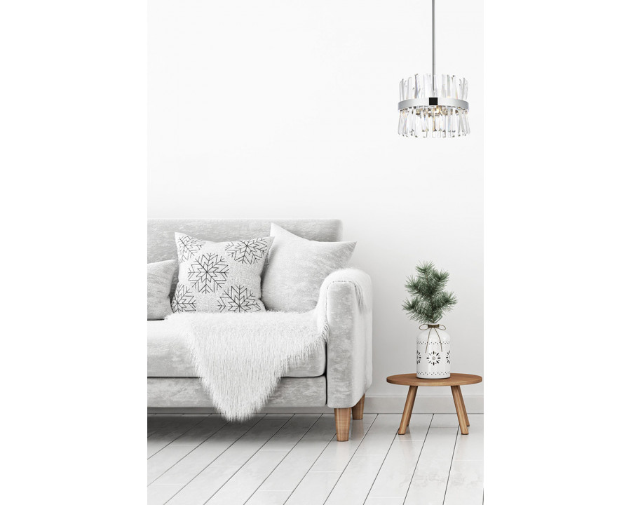 Elegant Pendant Light - Chrome, L 16" (6200D16C)