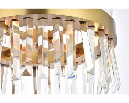 Elegant Pendant Light - Satin Gold, L 16" (6200D16SG)