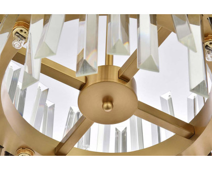 Elegant Pendant Light - Satin Gold, L 16" (6200D16SG)