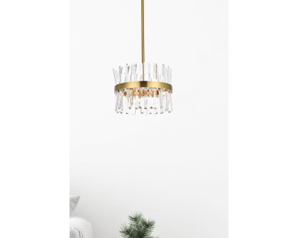 Elegant Pendant Light - Satin Gold, L 16" (6200D16SG)