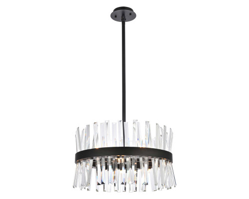 Elegant Pendant Light - Black, L 20" (6200D20BK)