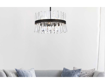 Elegant Pendant Light - Black, L 20" (6200D20BK)