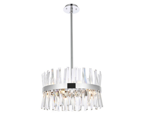 Elegant Pendant Light - Chrome, L 20" (6200D20C)