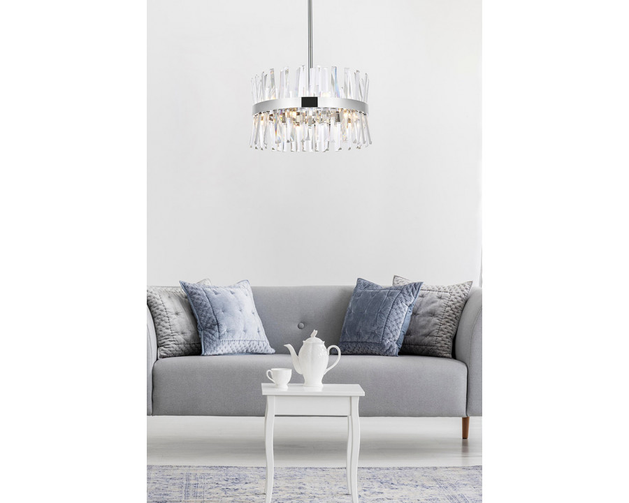 Elegant Pendant Light - Chrome, L 20" (6200D20C)