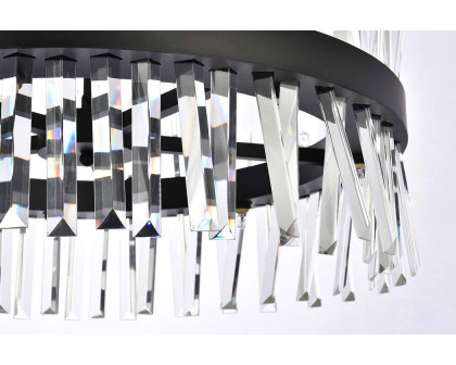 Elegant Pendant Light - Black, L 25" (6200D25BK)