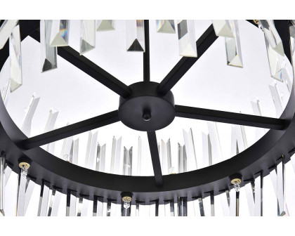 Elegant Pendant Light - Black, L 25" (6200D25BK)