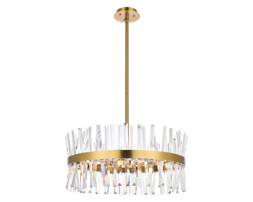 Elegant Pendant Light - Satin Gold, L 25" (6200D25SG)