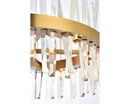 Elegant Pendant Light - Satin Gold, L 25" (6200D25SG)