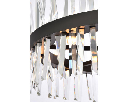 Elegant Pendant Light - Black, L 32" (6200D32BK)