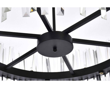 Elegant Pendant Light - Black, L 32" (6200D32BK)