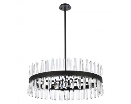 Elegant Pendant Light - Black, L 32" (6200D32BK)