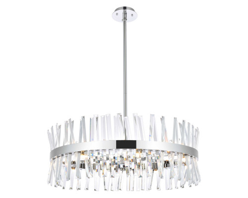 Elegant Pendant Light - Chrome, L 32" (6200D32C)