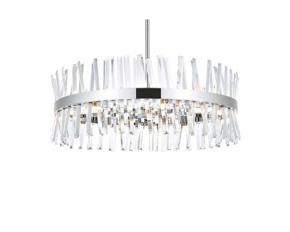 Elegant Pendant Light - Chrome, L 32" (6200D32C)