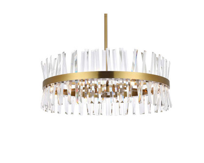 Elegant Pendant Light - Satin Gold, L 32" (6200D32SG)