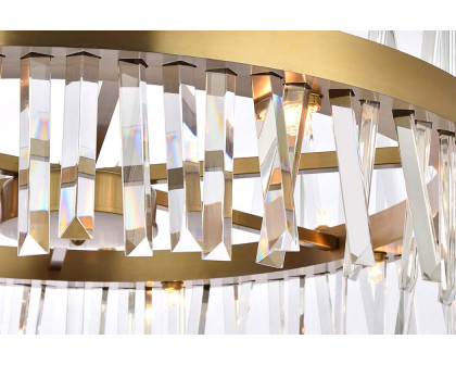 Elegant Pendant Light - Satin Gold, L 32" (6200D32SG)