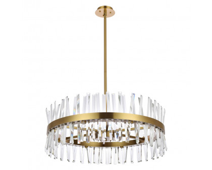 Elegant Pendant Light - Satin Gold, L 32" (6200D32SG)