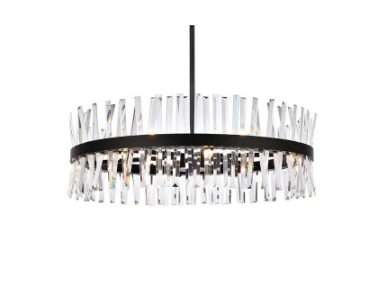 Elegant Pendant Light - Black, L 36" (6200D36BK)