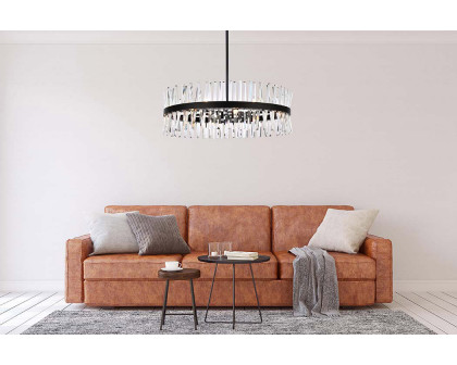 Elegant Pendant Light - Black, L 36" (6200D36BK)