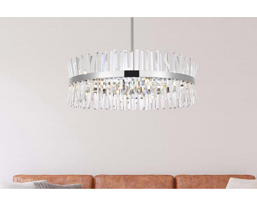 Elegant Pendant Light - Chrome, L 36" (6200D36C)