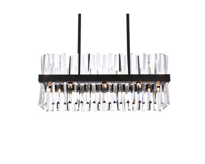 Elegant Chandelier - Black, L 30" (6200G30BK)