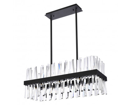 Elegant Chandelier - Black, L 30" (6200G30BK)