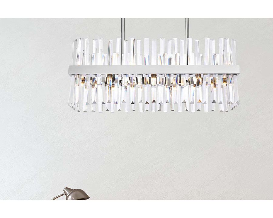 Elegant Chandelier - Chrome, L 30" (6200G30C)