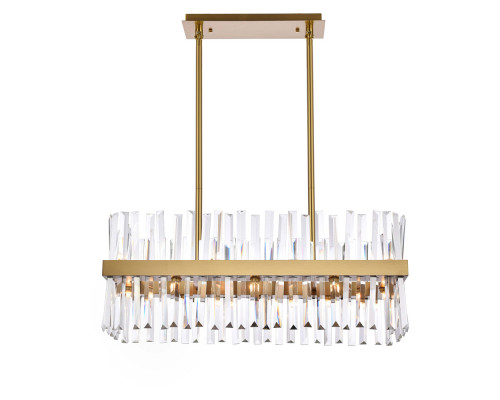 Elegant Chandelier - Satin Gold, L 30" (6200G30SG)