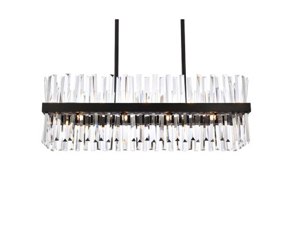 Elegant Chandelier - Black, L 36" (6200G36BK)