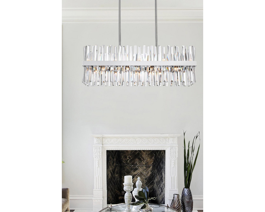 Elegant Chandelier - Chrome, L 36" (6200G36C)