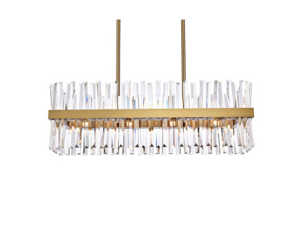 Elegant Chandelier - Satin Gold, L 36" (6200G36SG)