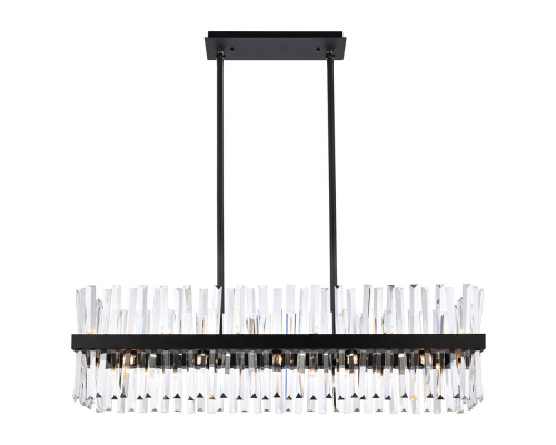 Elegant Chandelier - Black, L 42" (6200G42BK)