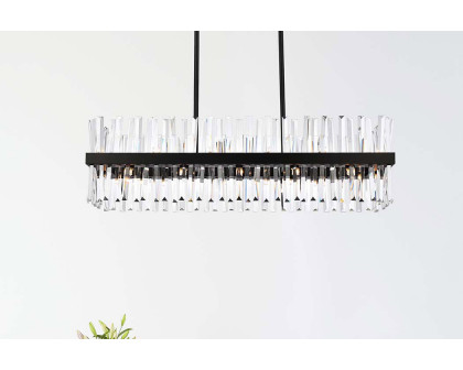 Elegant Chandelier - Black, L 42" (6200G42BK)