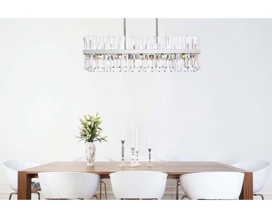 Elegant Chandelier - Chrome, L 42" (6200G42C)