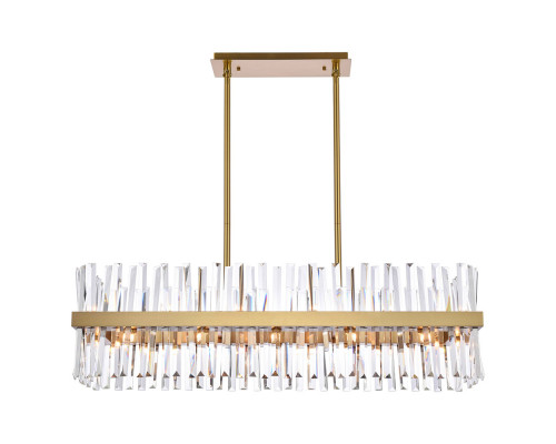 Elegant Chandelier - Satin Gold, L 42" (6200G42SG)