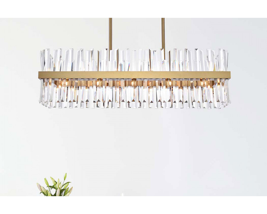 Elegant Chandelier - Satin Gold, L 42" (6200G42SG)