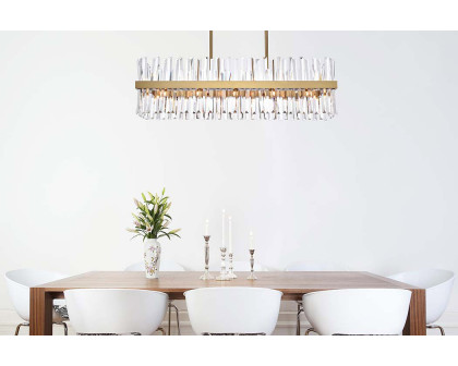 Elegant Chandelier - Satin Gold, L 42" (6200G42SG)