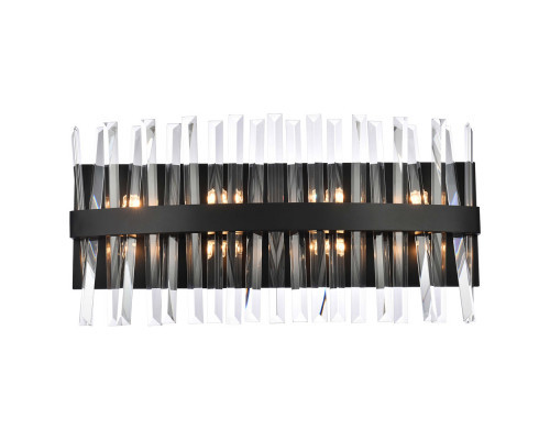 Elegant Wall Sconce - Black, L 24" (6200W24BK)