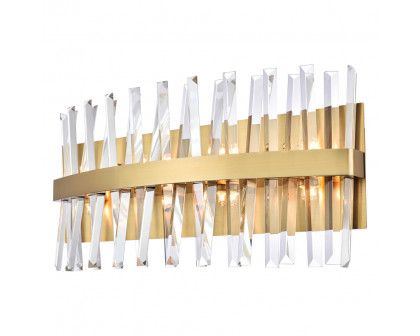 Elegant Wall Sconce - Satin Gold, L 24" (6200W24SG)