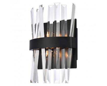 Elegant Wall Sconce - Black, L 8" (6200W8BK)