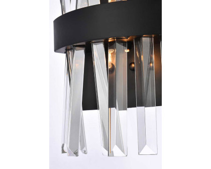 Elegant Wall Sconce - Black, L 8" (6200W8BK)