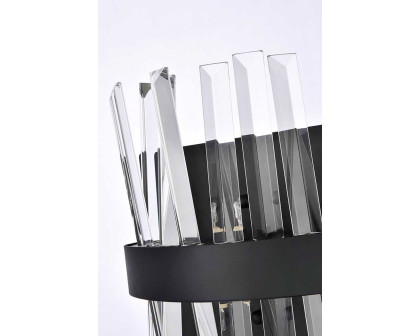 Elegant Wall Sconce - Black, L 8" (6200W8BK)