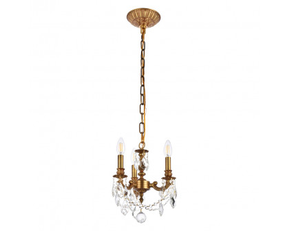 Elegant Lillie 3-Light - French Gold (9103D10FG-RC)