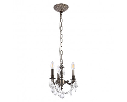 Elegant Lillie 3-Light - Pewter (9103D10PW-rc)