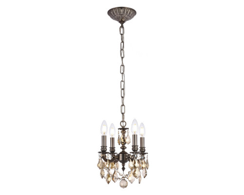 Elegant Pendant Light - Pewter/Golden Teak (9104D10PW-GT-RC)