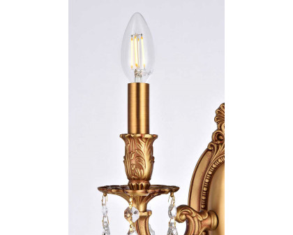 Elegant Chateau Design 2-Light 10'' Wall Sconce - French Gold (9202W9FG-RC)