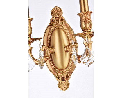 Elegant Chateau Design 2-Light 10'' Wall Sconce - French Gold (9202W9FG-RC)