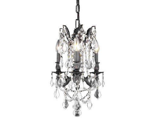 Elegant - Chateau Design 3-Light 18'' Mini Chandelier