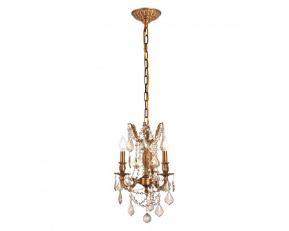 Elegant - Chateau Design 3-Light 18'' Mini Chandelier