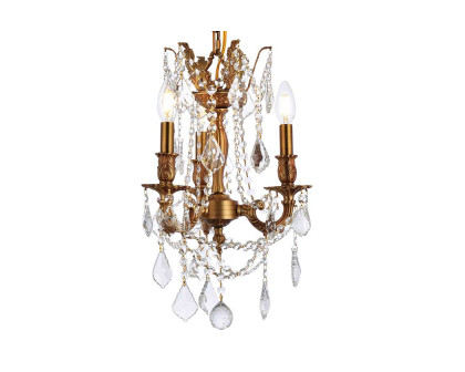 Elegant - Chateau Design 3-Light 18'' Mini Chandelier