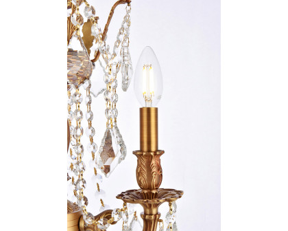 Elegant Chateau Design 3-Light 18'' Mini Chandelier - French Gold (9203D13FG-RC)